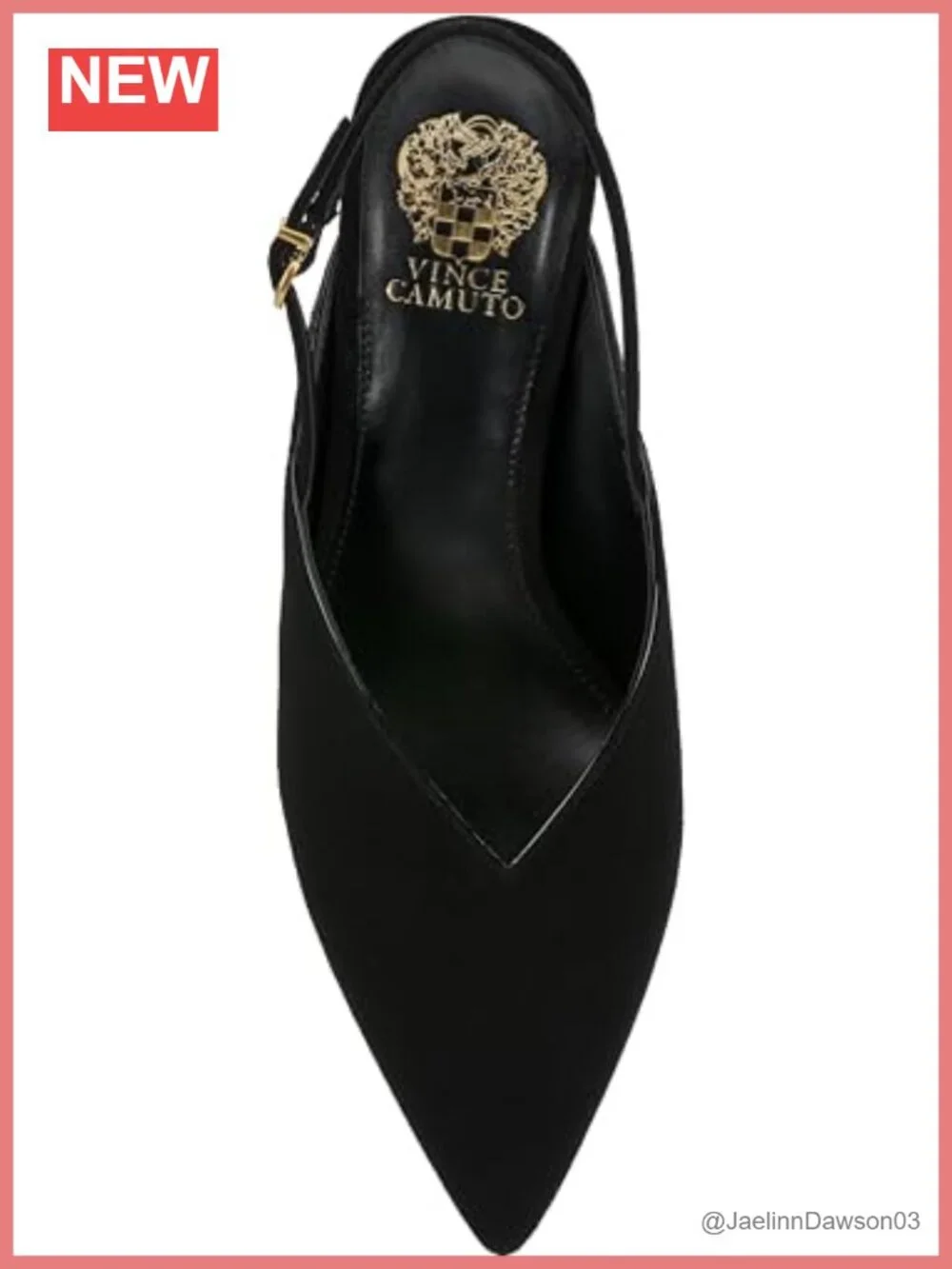 Vince Camuto Kylien Slingback Kitten Heel Pumps Suede Women's Formal Dress Shoes
